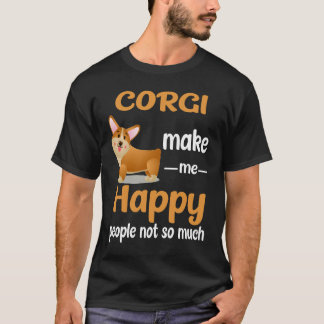 191 Corgi Make Me Happy T-shirt