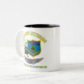 191e AHC - Bemanningsvleugels Tweekleurige Koffiemok (Voorkant links)