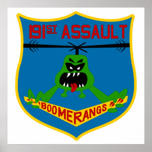 191st AHC Boomerangs alleen patch Poster