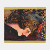 1920 Afdekking van tijdschrift Photoplay Fleece Deken (Voorkant (Horizontaal))