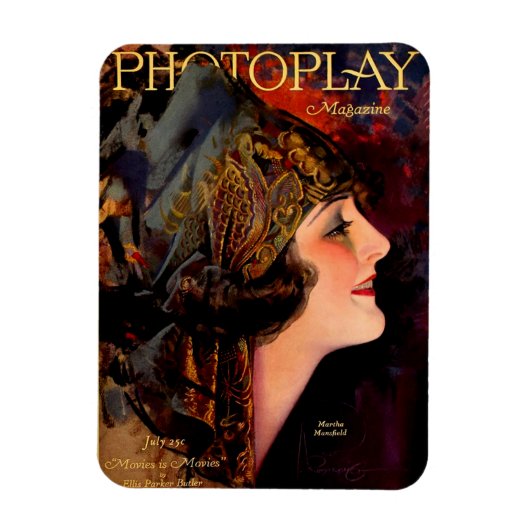 1920 Afdekking van tijdschrift Photoplay Magneet (Verticaal)