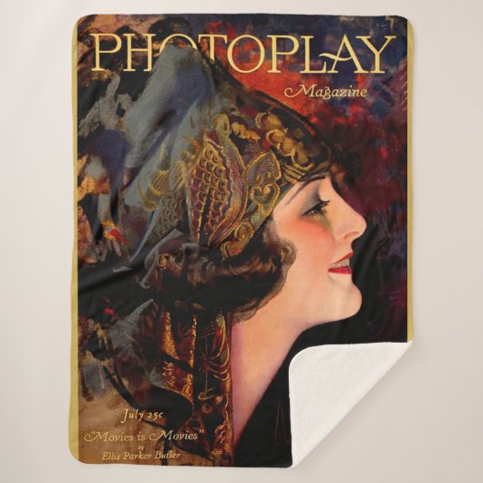 1920 Afdekking van tijdschrift Photoplay Sherpa Deken (Voorkant)