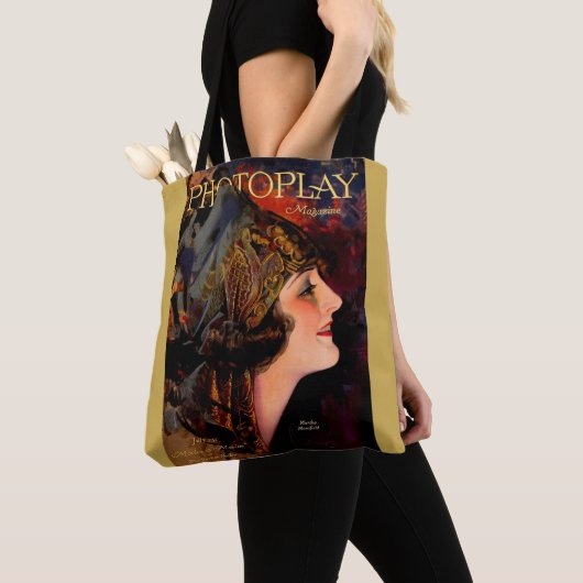 1920 Afdekking van tijdschrift Photoplay Tote Bag (Dichtbij)