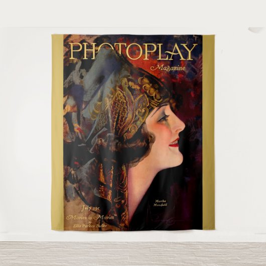 1920 Afdekking van tijdschrift Photoplay Wandkleed (Voorkant)