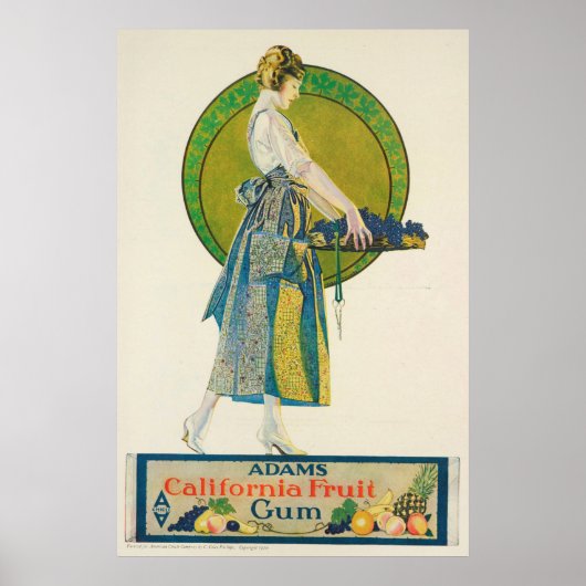  1920-afdrukken en adamfruitgom poster (Voorkant)