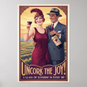 1920 Antieke Ruby Harvest Wijnreclame Poster (Voorkant)