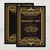 1920 art deco moord mysterie verjaardag kaart (Voorkant / Achterkant)