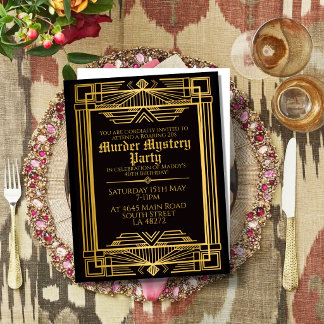1920 art deco moordmysterie verjaardagsfeest uitno