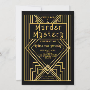 1920 art deco moordmysterie verjaardagsfeest uitno kaart