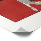 1920 Barbier Art Deco Franse mode Illustratie Poster (Hoek)