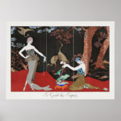 1920 Barbier Art Deco Franse mode Illustratie Poster (Voorkant)