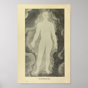 1920 Bewustmakend Man — Kunstafdrukken Poster