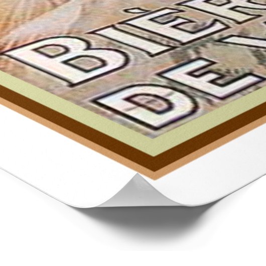 1920 Biere de Vezelise AD- 16x20 Poster (Hoek)