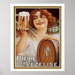 1920 Biere de Vezelise AD- 16x20 Poster