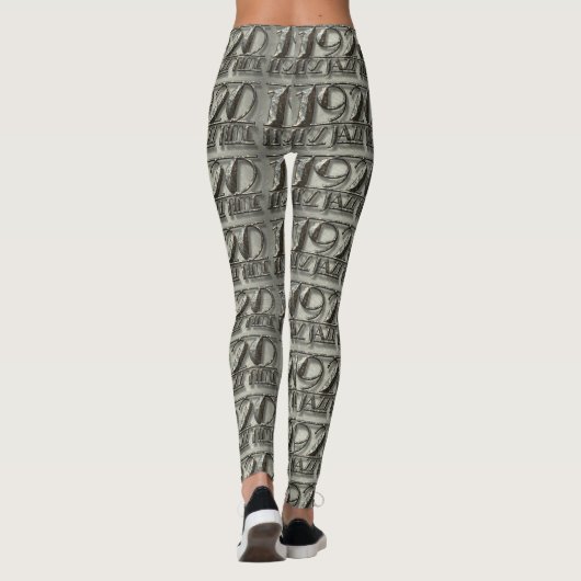 1920  Billboard Jazz Time Music Dance Leggings (Achterkant)
