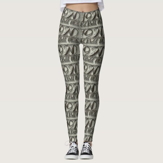 1920  Billboard Jazz Time Music Dance Leggings (Voorkant)