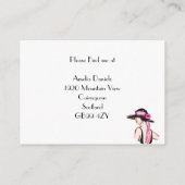  1920-bladermeisje dat op kaart rijdt (Achterkant)