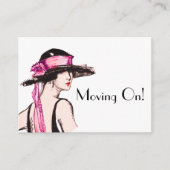  1920-bladermeisje dat op kaart rijdt (Voorkant)