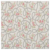 1920 Bloemen met Stippen Stof (Swatch)