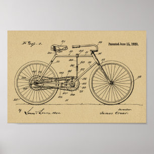 1920  brochure over fietspatroon — Kunstafdrukken Poster