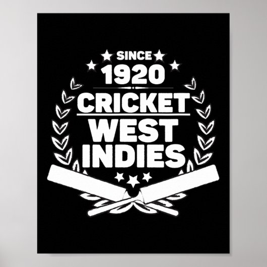1920 Cricket West Indies Cricket Player  Poster (Voorkant)