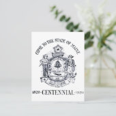 1920 deelstaat Maine Centennial Briefkaart (Staand voorkant)