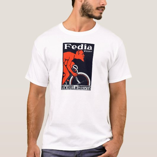 1920 Draai een fiets rond T-shirt (Voorkant)