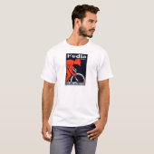 1920 Draai een fiets rond T-shirt (Voorkant volledig)