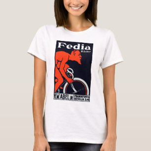 1920 Duivel op de fiets T-shirt