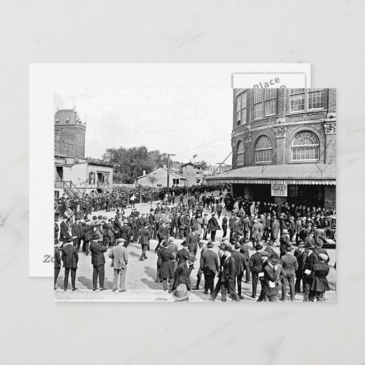 1920 Ebbets Field Briefkaart (Voorkant / Achterkant)