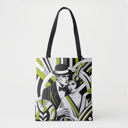1920 elegantie tote bag (Voorkant)