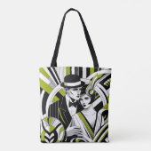 1920 elegantie tote bag (Achterkant)