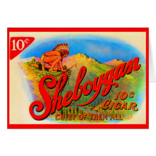 1920-etiket Sheboygan cigar