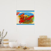 1920-etiket Sheboygan cigar Poster (Keuken)