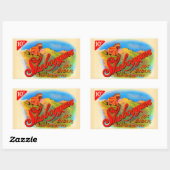 1920-etiket Sheboygan cigar Rechthoekige Sticker (Vel)