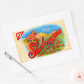 1920-etiket Sheboygan cigar Rechthoekige Sticker (Envelop)