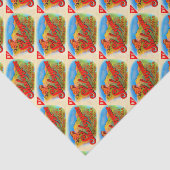 1920-etiket Sheboygan cigar Tissuepapier (Detail)