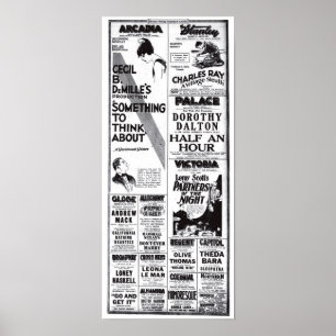 1920 film maakt T-shirts Poster