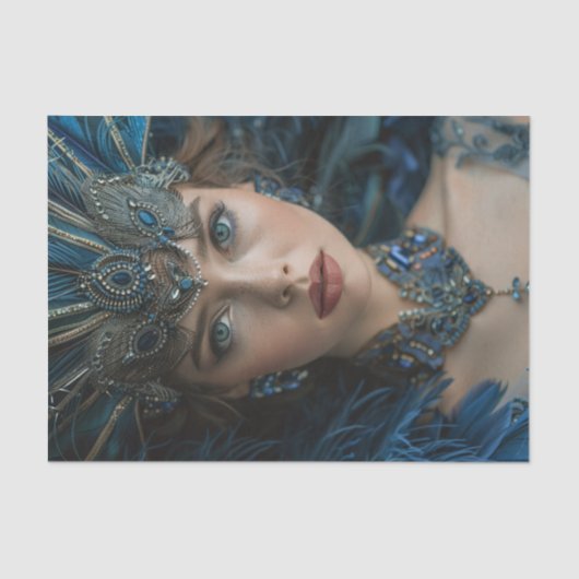 1920 Flapper Girl24 Tissuepapier (Voorkant)