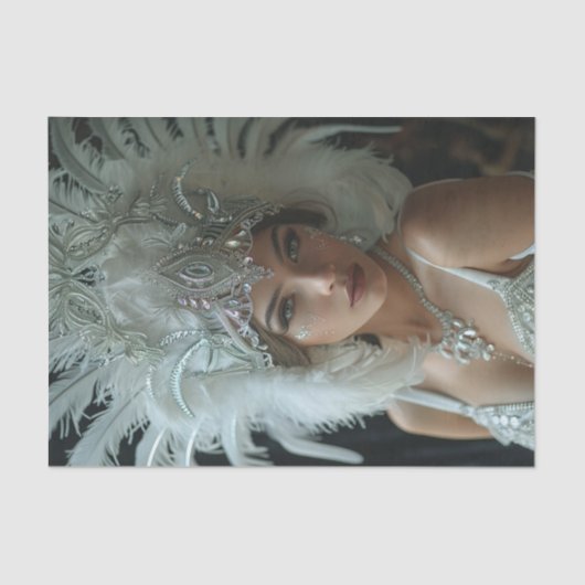 1920 Flapper Girl29 Tissuepapier (Voorkant)