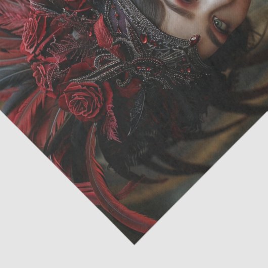 1920 Flapper Girl34 Tissuepapier (Detail)