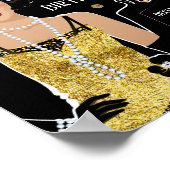 1920 flapper girl gatsby welkomstbord poster (Hoek)