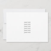 1920 flapper girl  Thank You Card Bedankkaart (Achterkant)