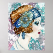 1920 Flapper Lady Poster, Poster (Voorkant)