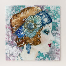  1920 Flapper Lady Puzzel, Puzzel