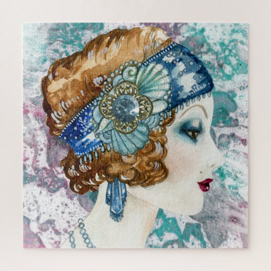 1920 Flapper Lady Puzzel, Puzzel Legpuzzel (Verticaal)