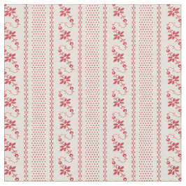 1920 Flower-and-Dot Stripes Stof
