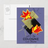 1920 Franse Floral parfum Briefkaart (Voorkant / Achterkant)