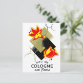 1920 Franse Floral parfum Briefkaart (Staand voorkant)