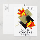 1920 Franse Floral parfum Briefkaart (Voorkant / Achterkant)